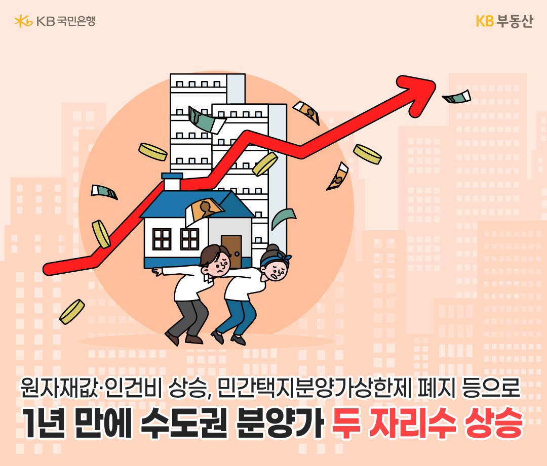 경기도 국평 분양가 10억 시대! 오늘이 제일 쌀까? | KB의 생각