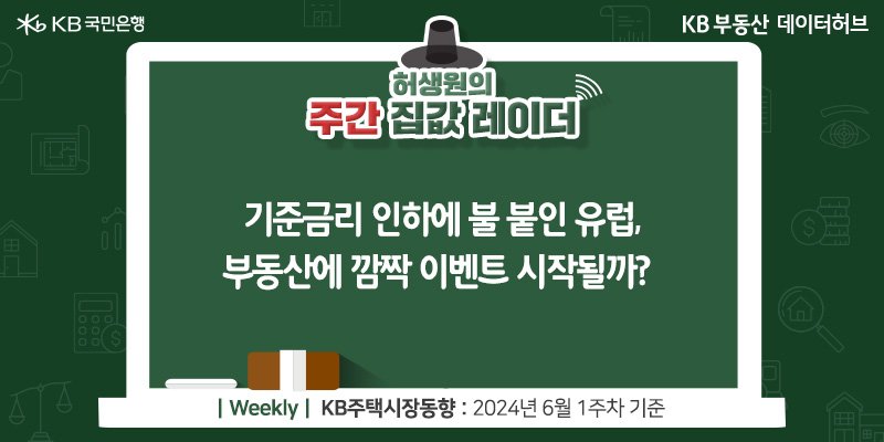 '기준금리 인하'에 불 붙인 유럽, 부동산에 깜짝 이벤트 시작될까?라는 제목이 가운데 자리잡고 있다.