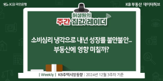 '소비심리 냉각'으로 내년 성장률 불안불안...부동산에 영향 미칠까?라는 제목이 가운데 자리잡고 있다.