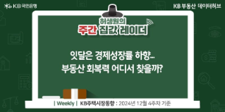 잇달은 '경제성장률' 하향...부동산 회복력 어디서 찾을까?라는 제목이 가운데 자리잡고 있다.