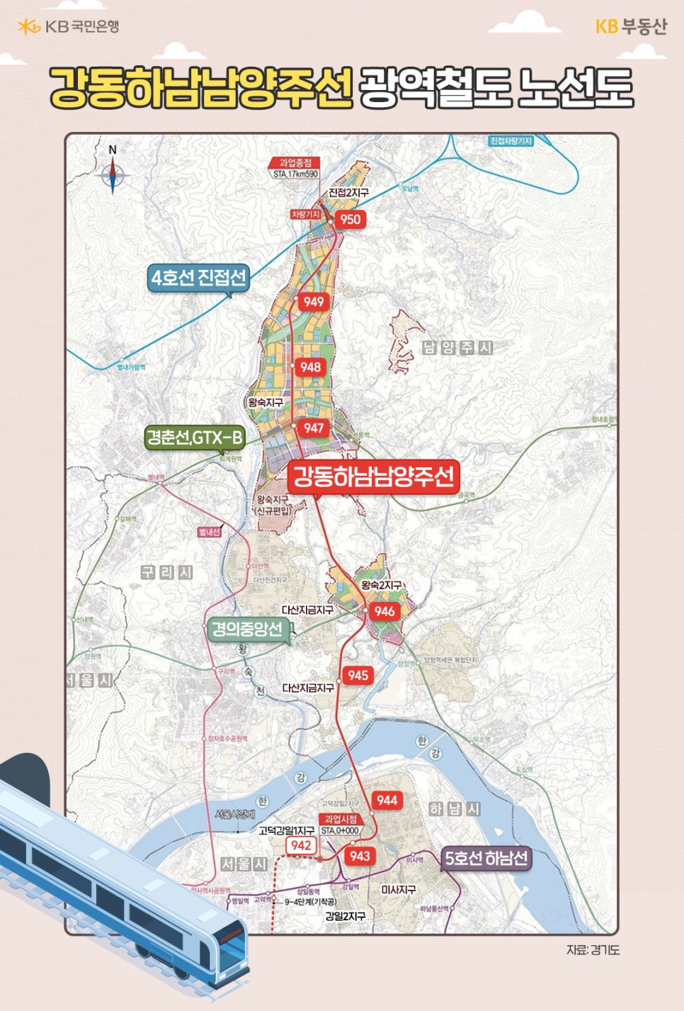 강동하남남양주선 9호선 연장 노선도