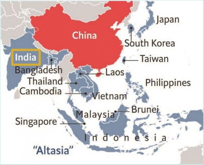 ' Altasia(Alternative Asian Supply Chain)'는 올해 초 이코노미스트紙에서 처음 사용한 단어로서, 미국이 주도하는 글로벌 공급망 재편 구도에서 ‘중국을 대체할 범아시아권 국가 들’을 의미. 해당 국가로는 인도, 한국, 일본, 베트남 및 인도네시아 등을 꼽을 수 있음.