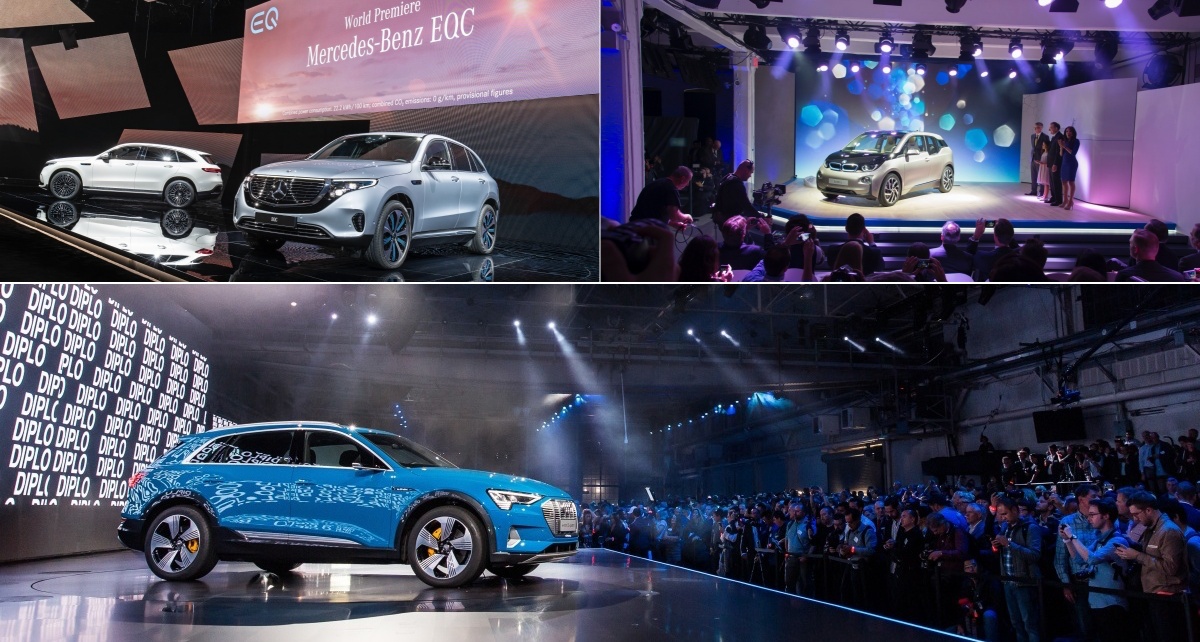 최근에 경쟁 구도를 이룬 분야는 '준대형 SUV'임. '벤츠 EQE SUV', 'BMW iX', '아우디 Q8 e-트론'이 경쟁.