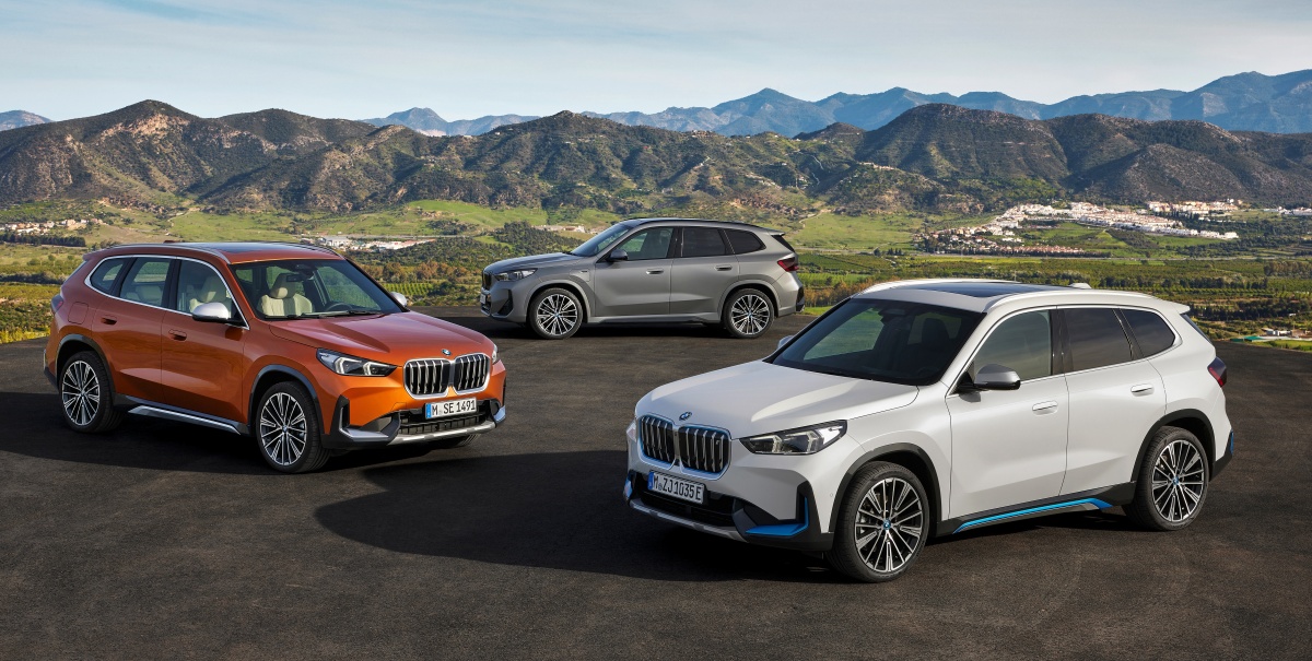 'BMW'의 신형 'X1' 차량.  '전기차' 모델과 '내연기관' 모델의 차이가 크지 않아, 자유로운 선택이 가능하다.