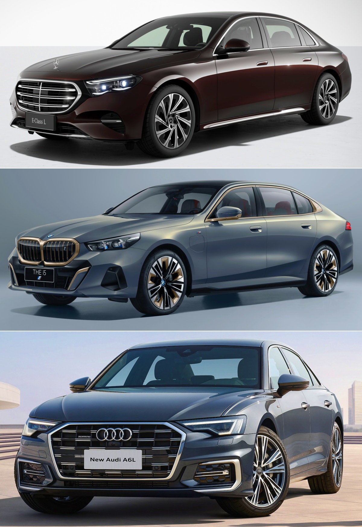 E-클래스 L은 중국에서도 독일 3사 경쟁 구도를 그대로 이어갑니다. BMW 5시리즈와 아우디 A6도 중국 시장에 롱 휠베이스 모델이 나옵니다. 독일 3사 모두 뛰어드는 시장이니 그만큼 중요한 모델이라는 점을 알 수 있죠. 