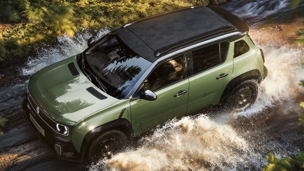 르노 4 사반 4x4 콘셉트의 '윗면' 사진이다.