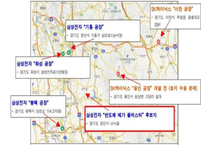 '삼성전자'가 '경기도 용인'에 2042년까지 총 320조원을 투자해 '시스템반도체 산업단지'를 조성하고 '첨단 파운드리 반도체 공장' 5개를 구축하는 등 '국내 공급망 강화'를 계획.